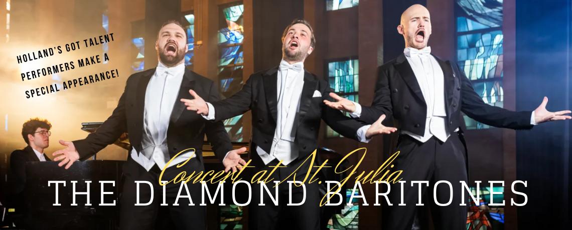 SPECIAL CONCERT: The Diamond Baritones Perform at St. Julia!  Tue. Nov 4 @ 7PM